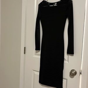 Black H&M bodycon dress